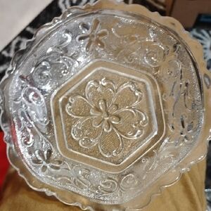Tiara Clear Glass Decorative Bowl